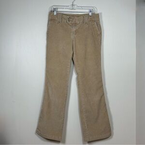 Vintage Y2K Gap Low Rise Womens Corduroy Bootcut Pants Size 6 Tan Stretch 2006